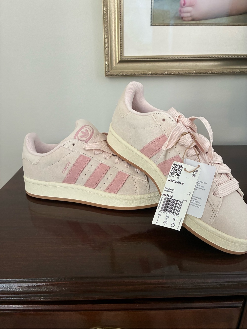 adidas Campus Soft Pink Suede Women’s Sneakers